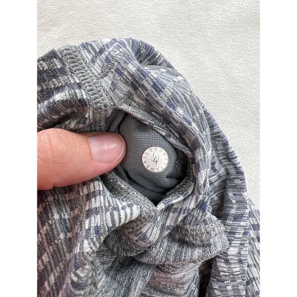 Lululemon Wunder Under Luon Jacquard Gray Legging GYm Barre Class Pilates Easy - Picture 6 of 8